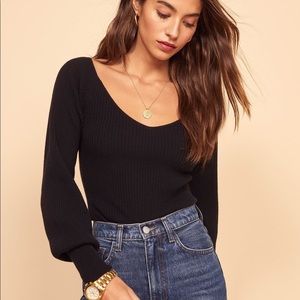 NWT Reformation Cashmere Hart Sweater